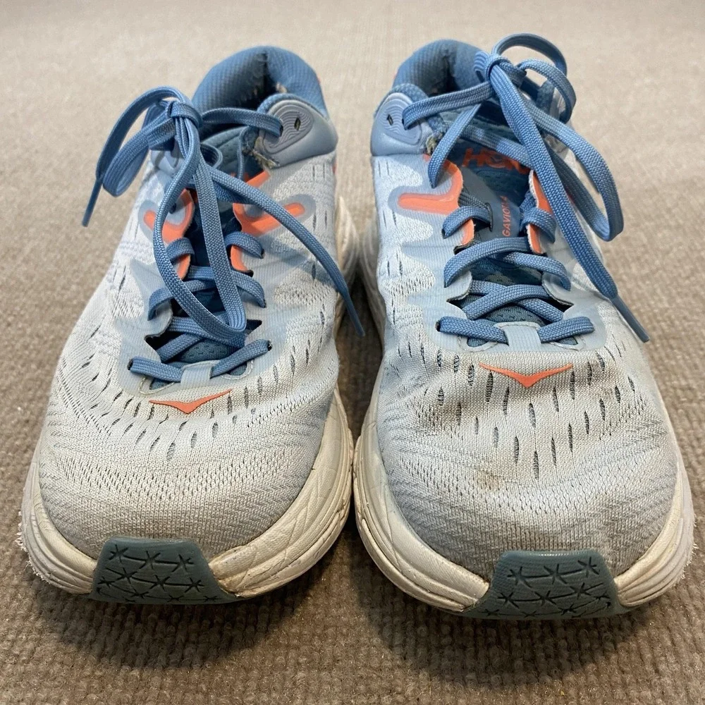 Hoka One One Gaviota 4‎ Shoes Womens Size 8 Blue Mesh Cushioned 1123199 BFPA